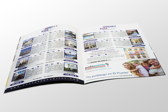 Diseño y Maquetación de revista, Ecohabitat inmobiliaria.