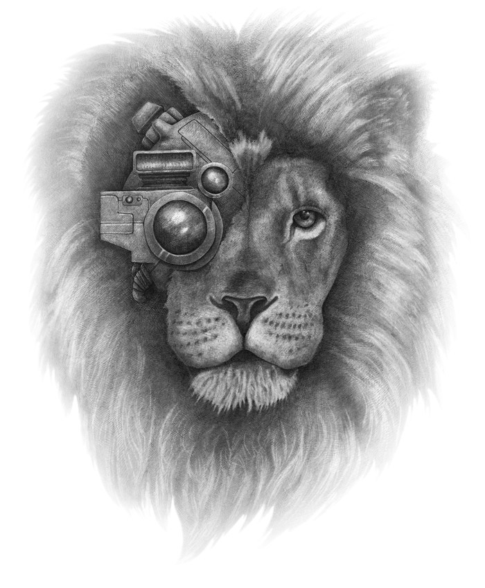 El león. Mascota corporativa de la marca José Trillo