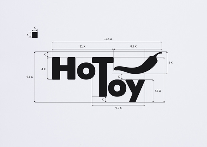 Construcción de logotipo HotToy